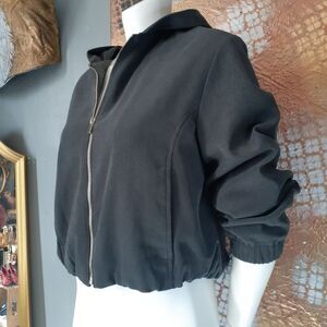 Nwt Zara Hooded Cropped Jacket